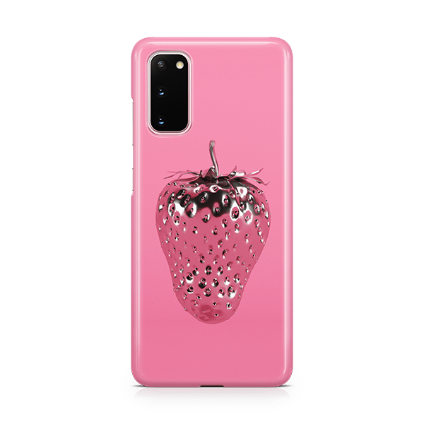 Strawberry Silver Samsung Phone Case