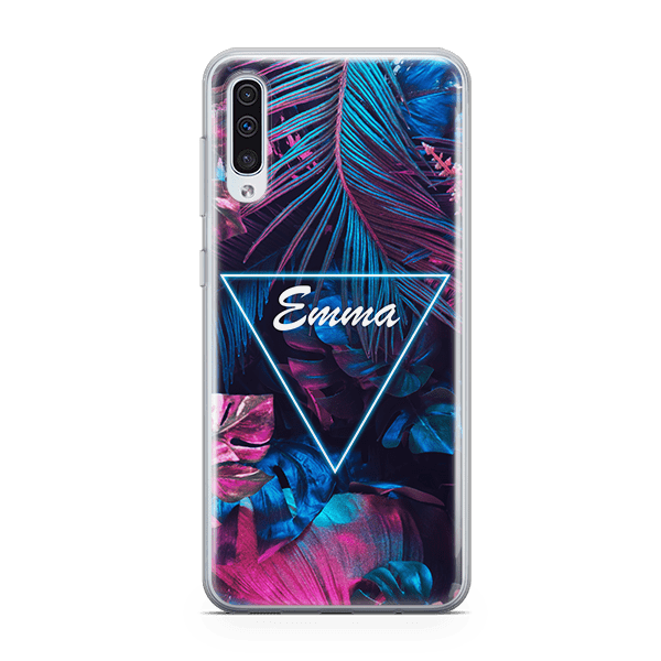 Electric Garden Monogram Samsung Galaxy a50 soft Case