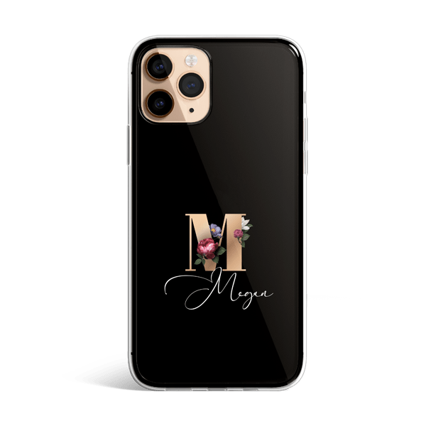 Floral Initial iPhone 11 Case