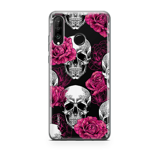 pink skull iphone 12 case