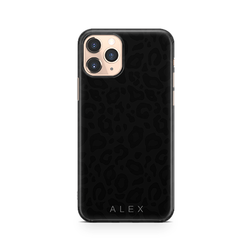 Noir Leopard iphone 11 pro case