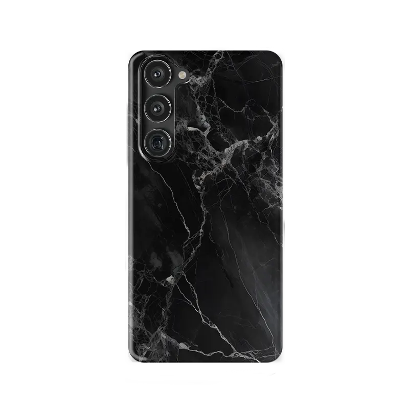 Black Marble Samsung S23 Case