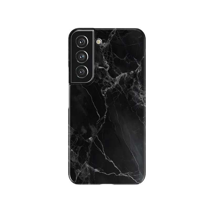 Black Marble Samsung S21 FE Cover