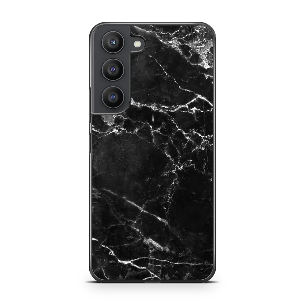 Black Marble Samsung S23 Case