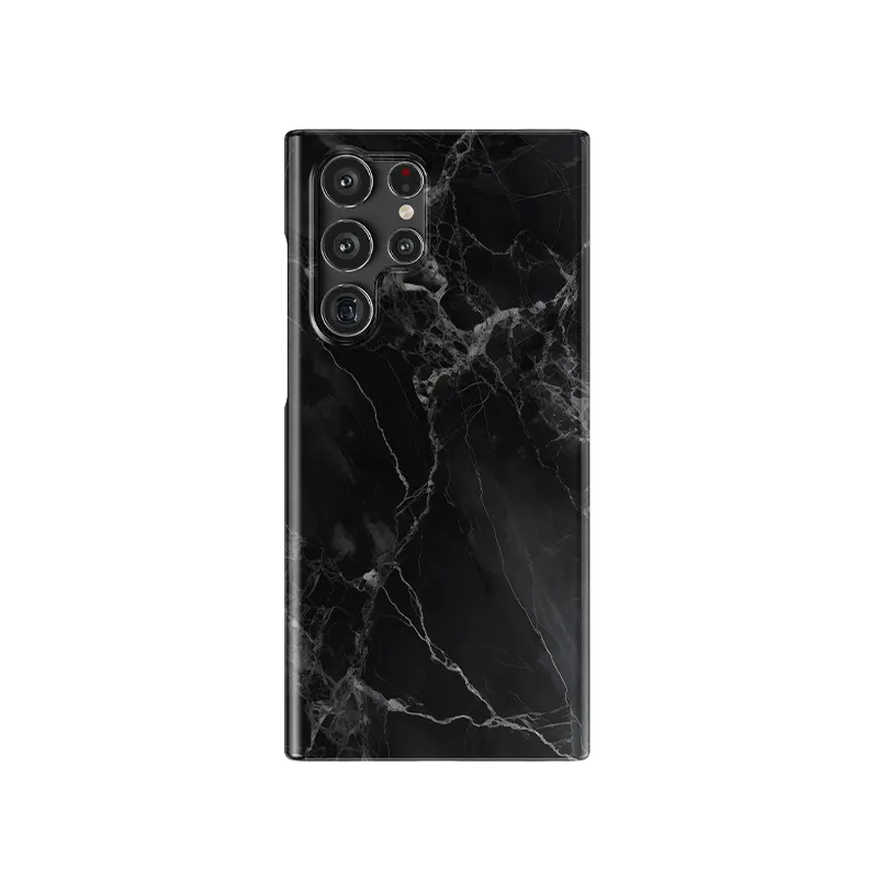 Black Marble Samsung S23 Ultra Case