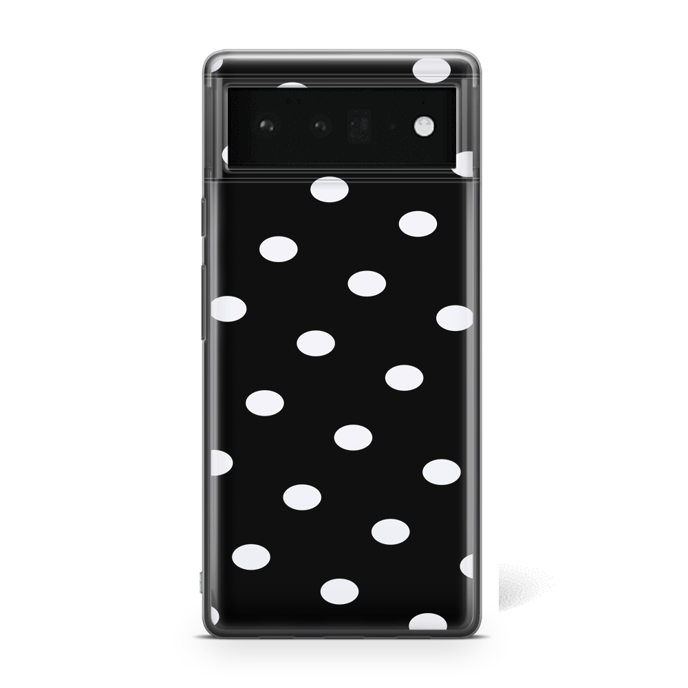 Black Polka Google Pixel 6 Pro Case
