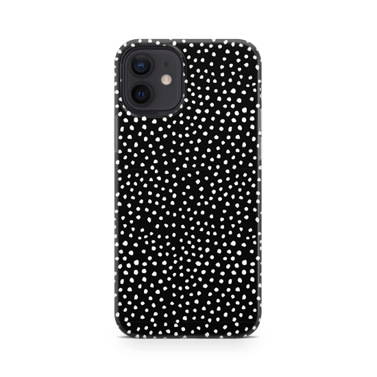 Black Polka iPhone 12 mini Case