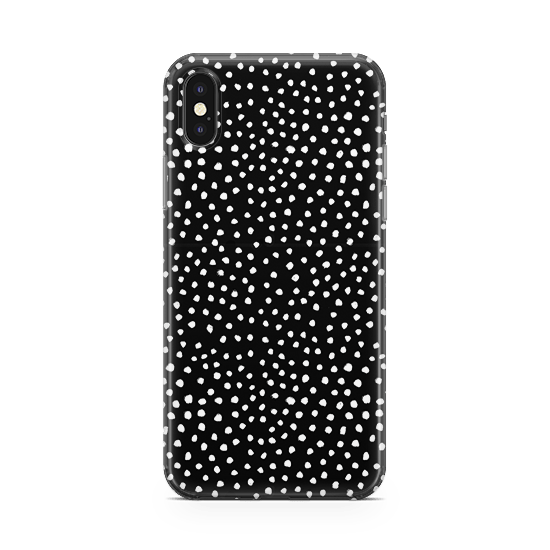 Black Polka iPhone XS Max Case