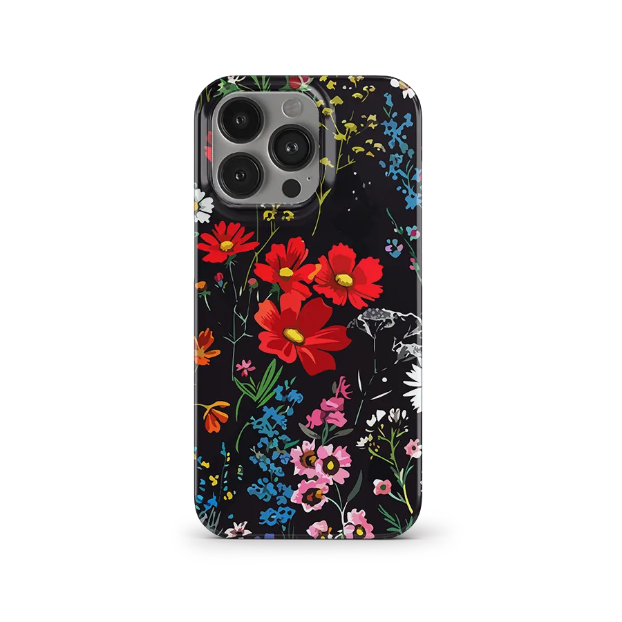 Black Wildflower iPhone 11 pro Max case