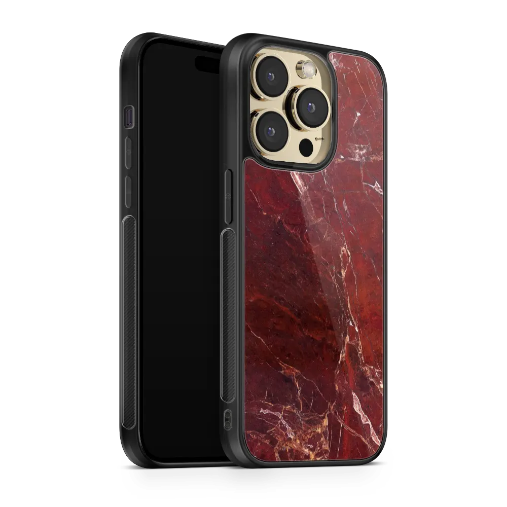 Blood Marble iPhone 13 Pro Case Black Bumper