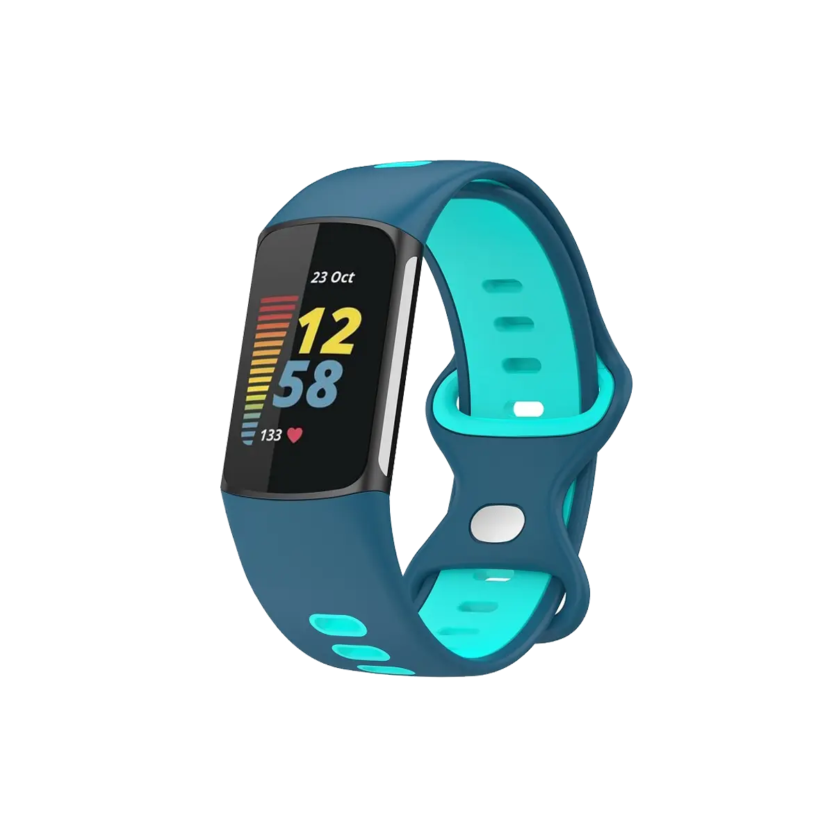 Fitbit-Charge-6-sport band Cyan Blue