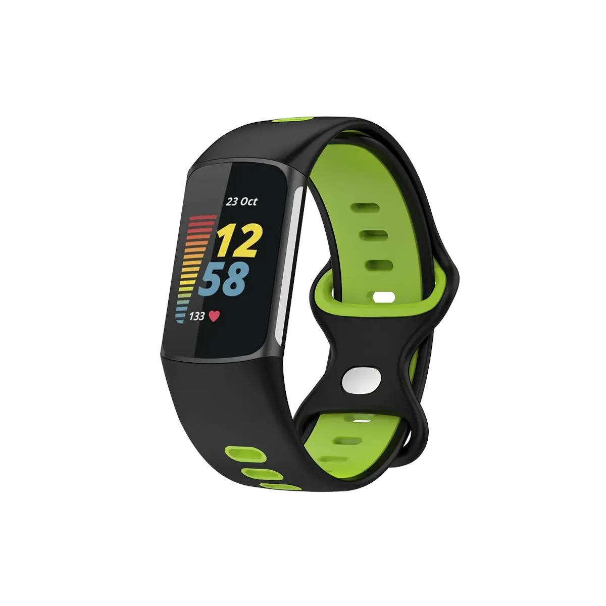 Fitbit-Charge-6-sport band Lime Black