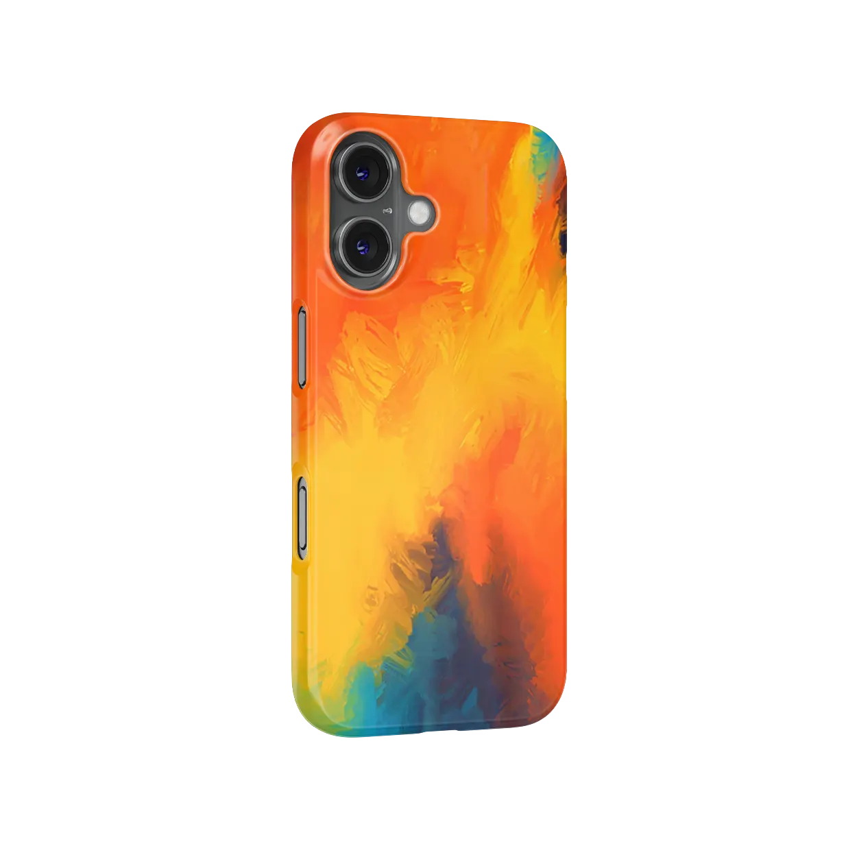 Flaming Watercolour iPhone 16 case