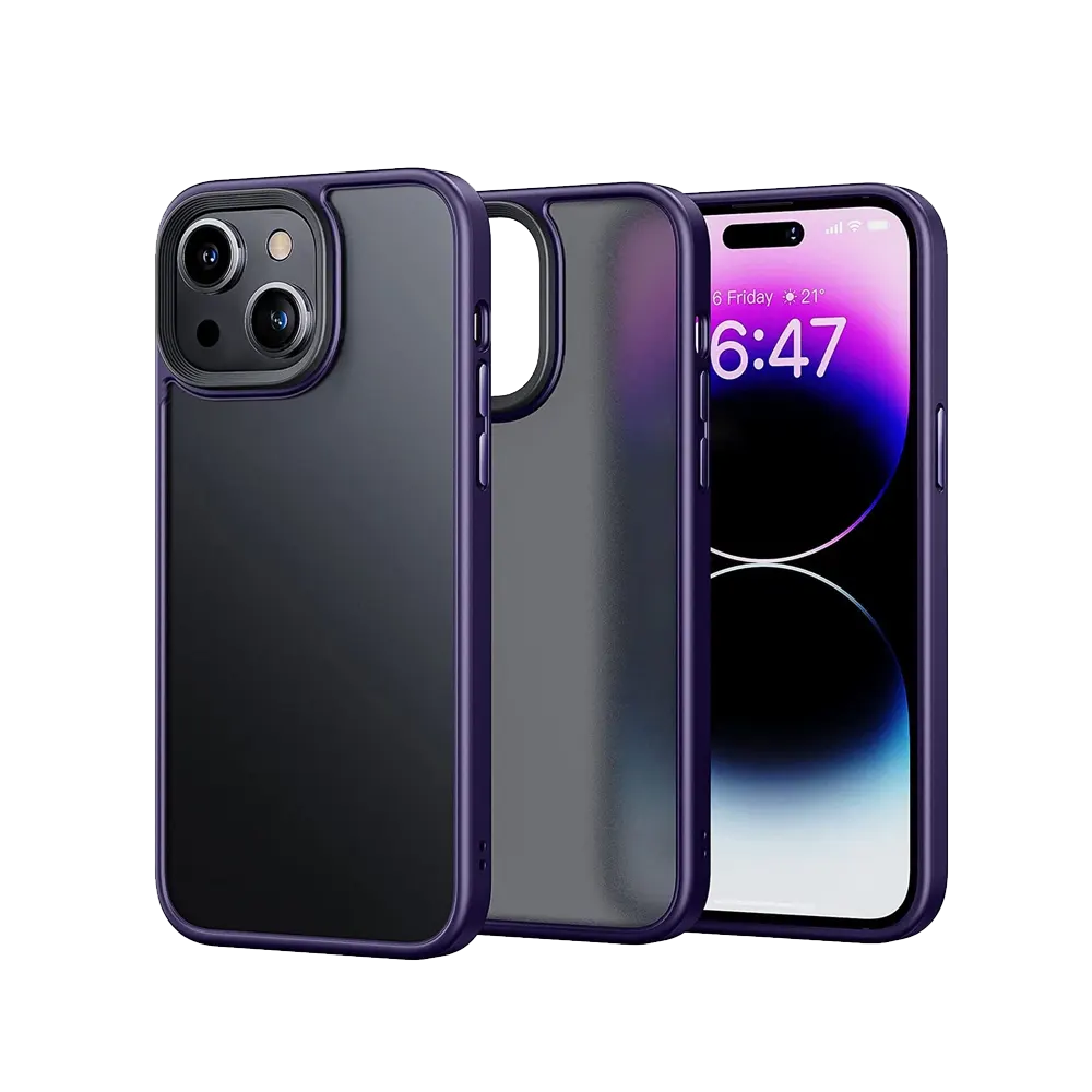 Frosted Purple iPhone 14 case