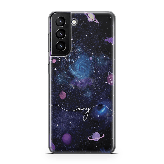 Galaxy Script iPhone 13 Case