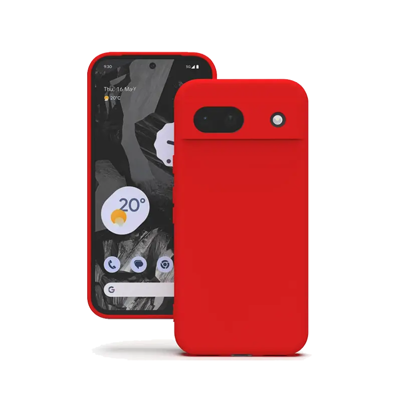 Google Pixel 8a silicone case red