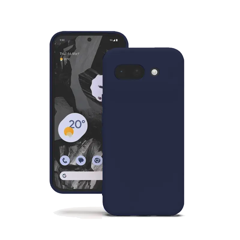 Google Pixel 9a Silicone case navy blue