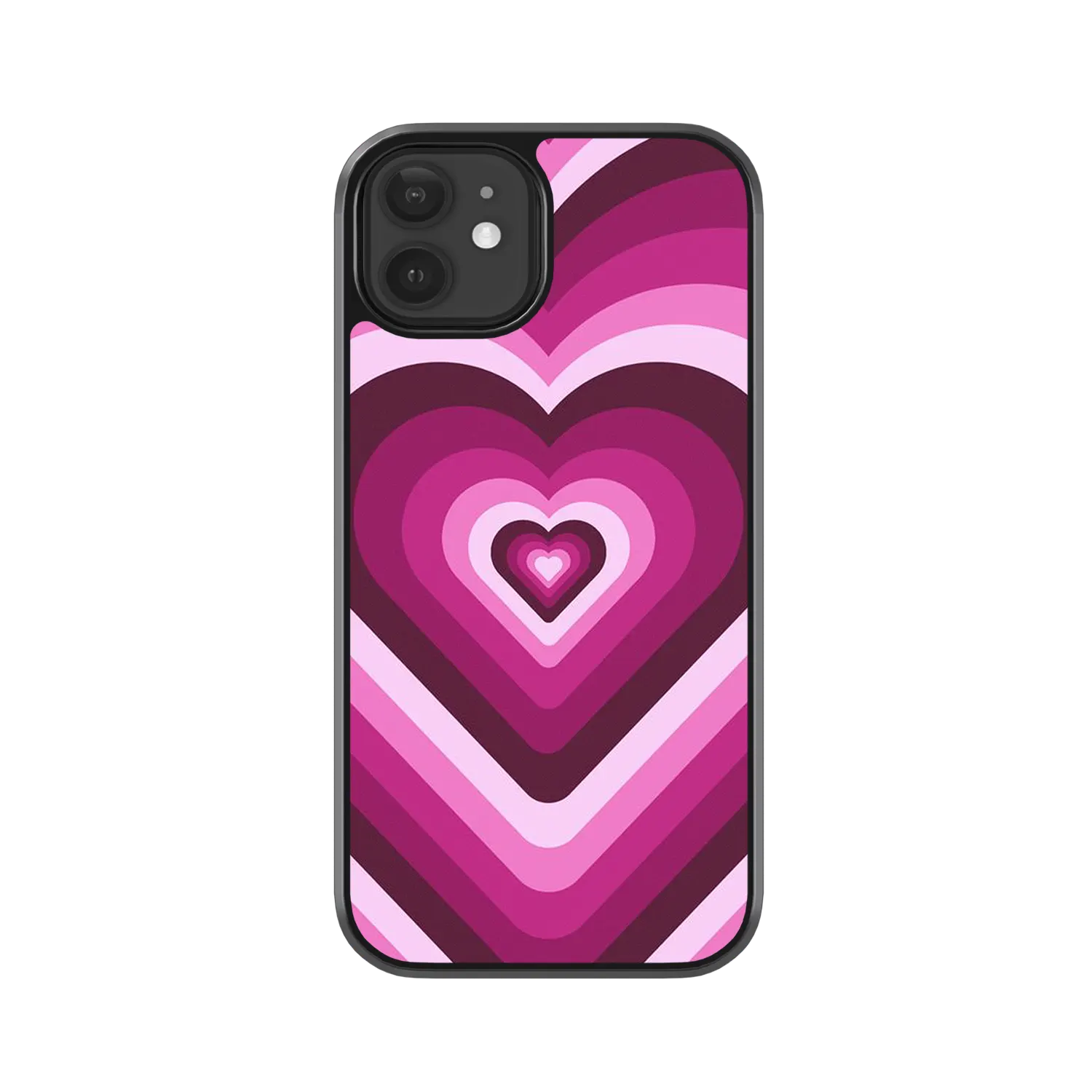 Hypno Heart iPhone 11 Case Pink
