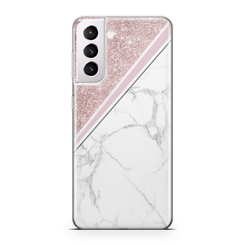 Marble Sparkle Galaxy s21 FE Case