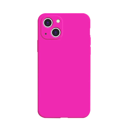 Neon Silicone iPhone 13 Case Pink