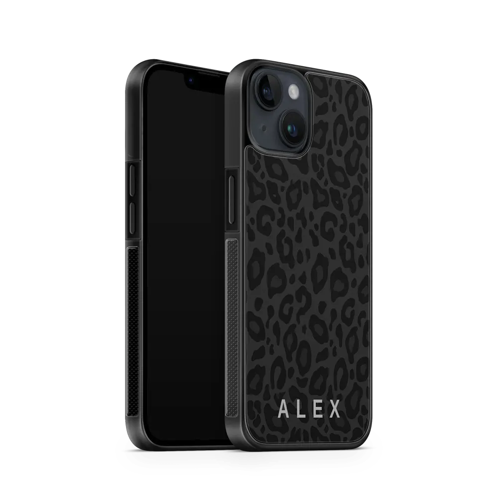 Noir Leopard iPhone 13 cASE