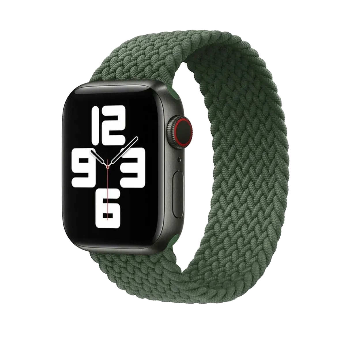 Nylon Apple Watch Strap Moss Green