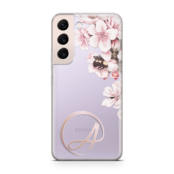 Orchid initials Samsung s22 plus case violet