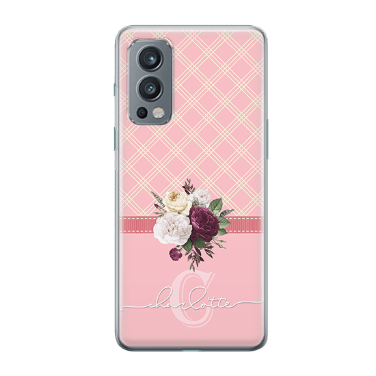 Peach Tartan iphone 13 Case