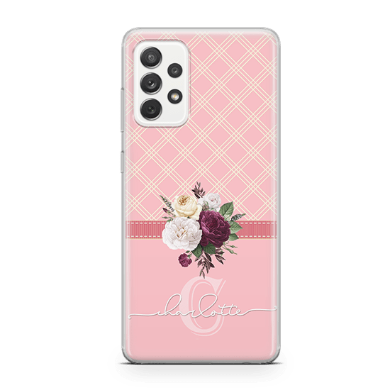 Peach Tartan iphone 13 Case