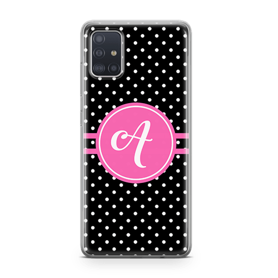 Polka Pink Galaxy A71 case