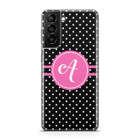 Polka Pink Galaxy S21 plus case