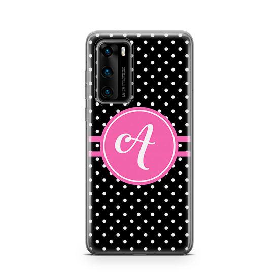 Polka Pink Huawei P40 Case