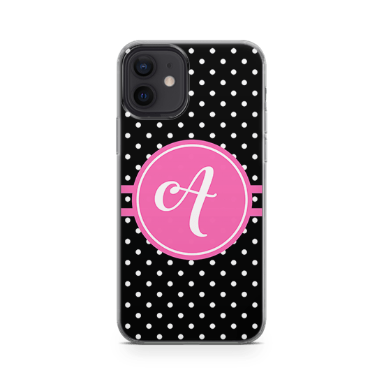 Polka Pink iphone 12 mini case