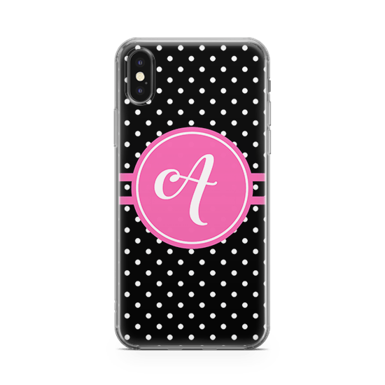 Polka Pink iphone x case