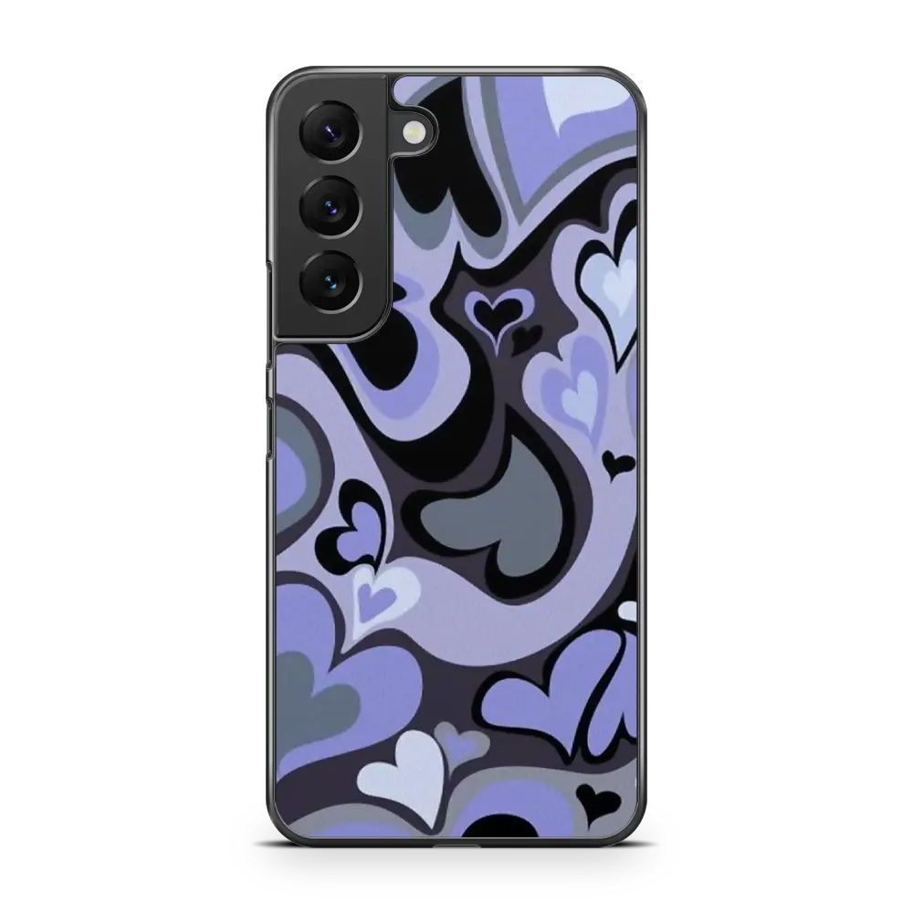 Purple Heart Swirl Samsung S21 FE Case