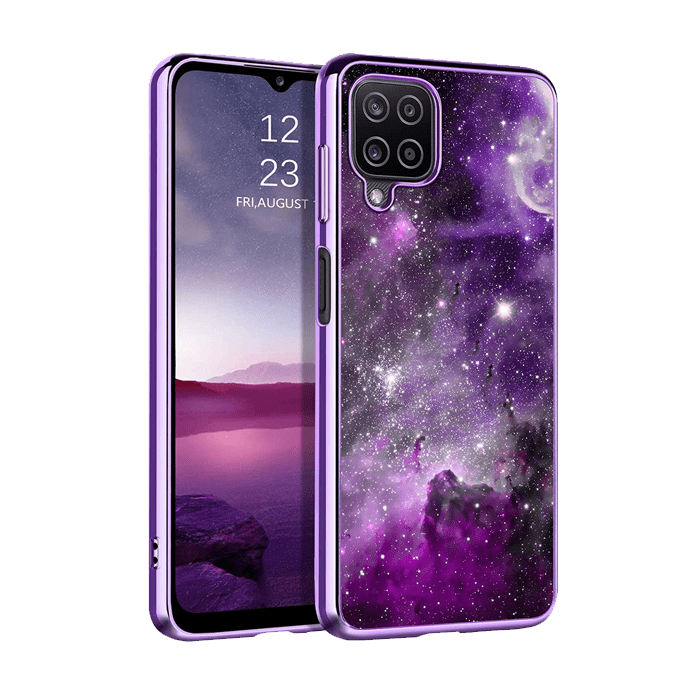 Purple Nebula Samsung A12 Case