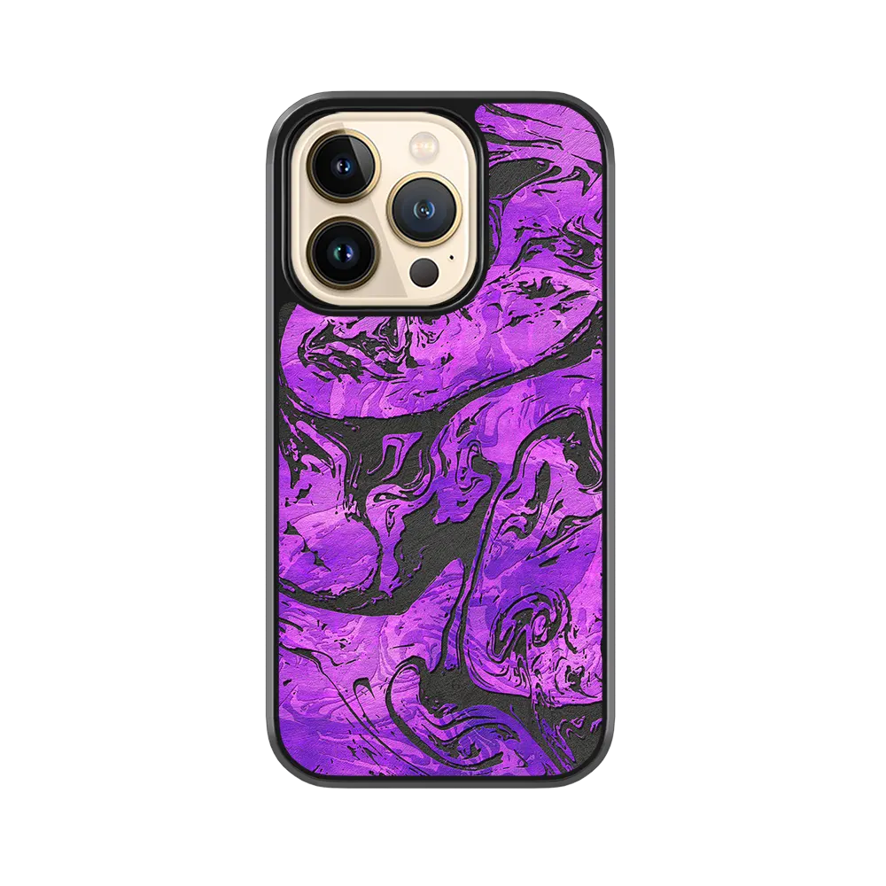 Purple Vortex iPhone 14 Pro Case