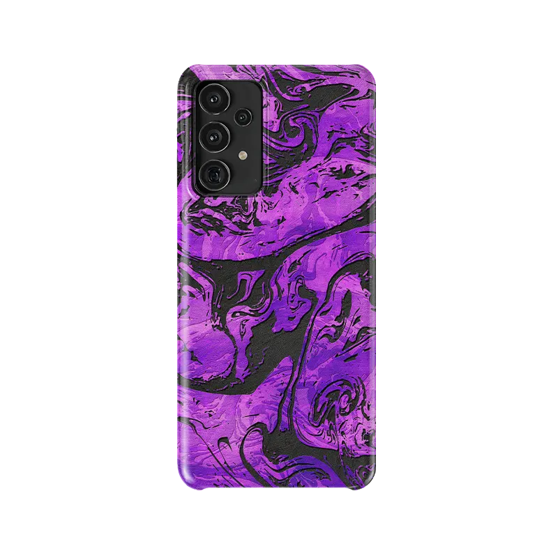Samsung A13 Snap Case Purple Vortex
