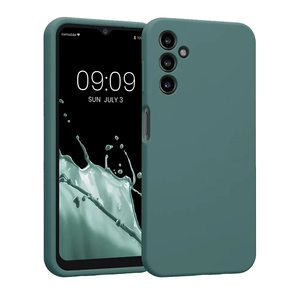 Samsung-A14-arctic-green-silicone-Case