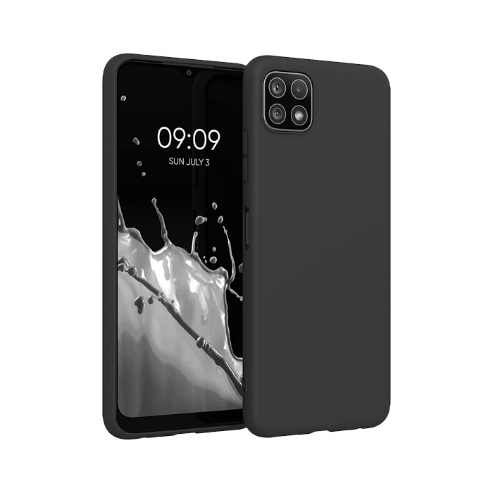 Samsung-A22-silicone-case-black
