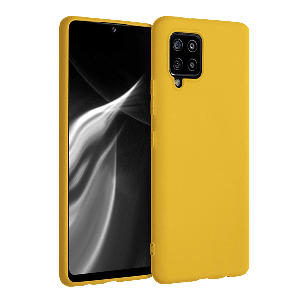 Samsung-A42-Yellow-Silicone-case