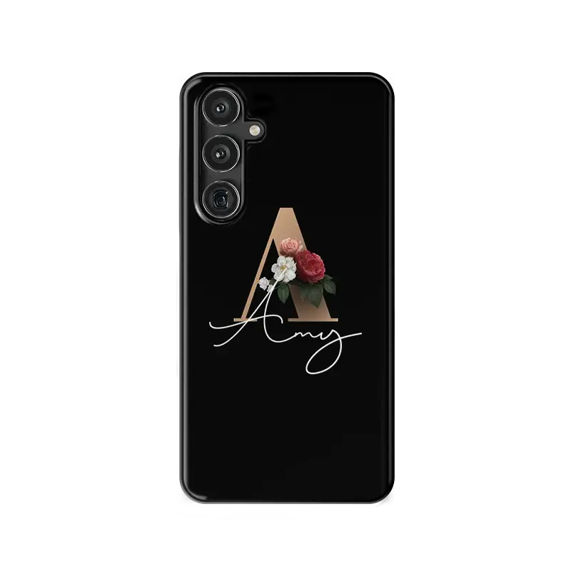 Samsung A54 floral initial case