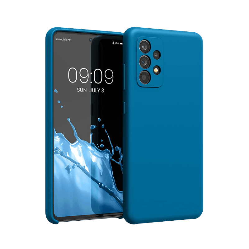 Samsung A72 Blue Silicone Case
