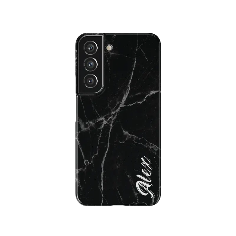 Samsung S22 Snap Case midnight marble