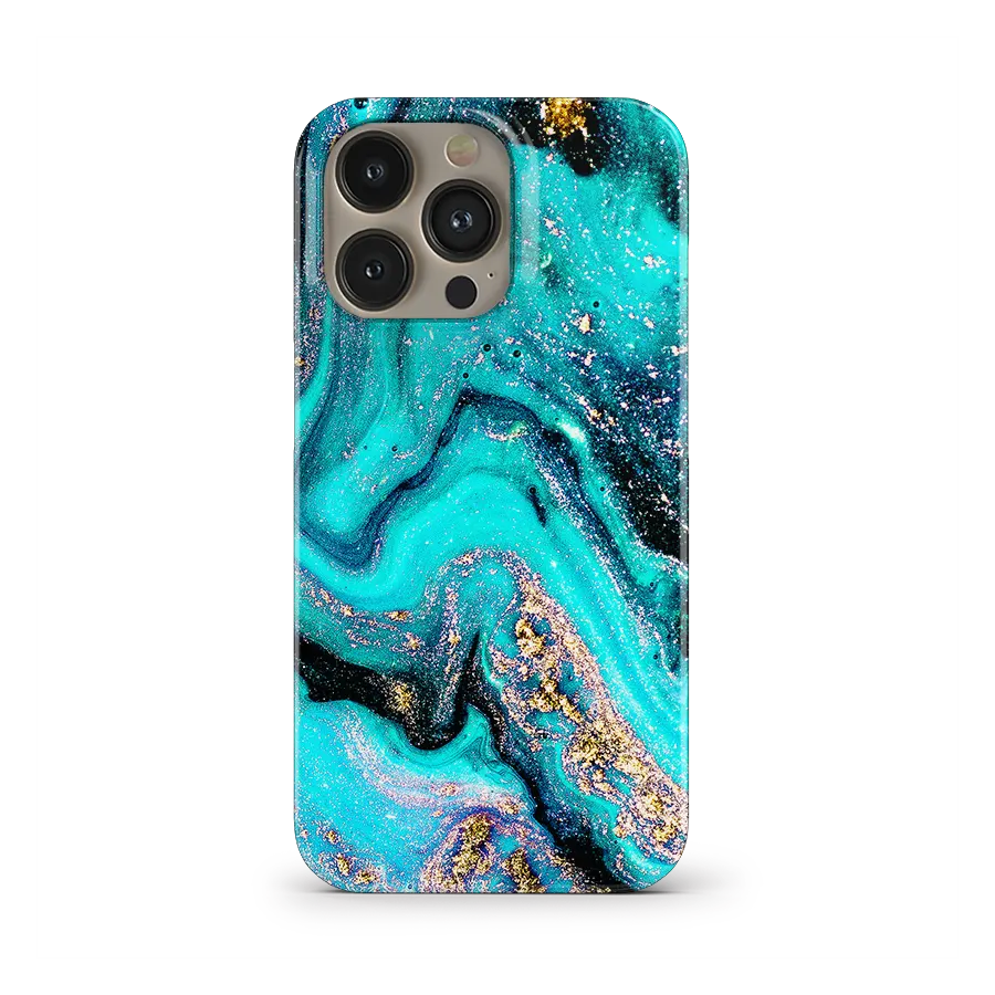 Tourquoise Galaxy iPhone 11 pro max snap case