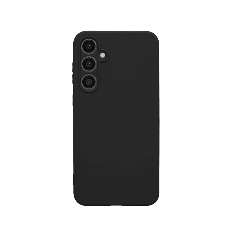 black silicone samsung a55 case
