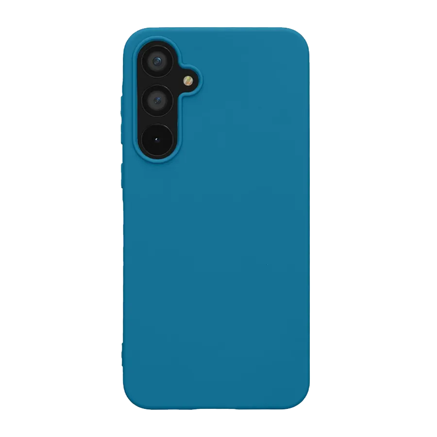 blue silicone a55 case front