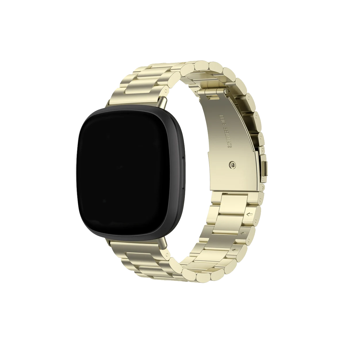 champagne stainless steel fitbit strap