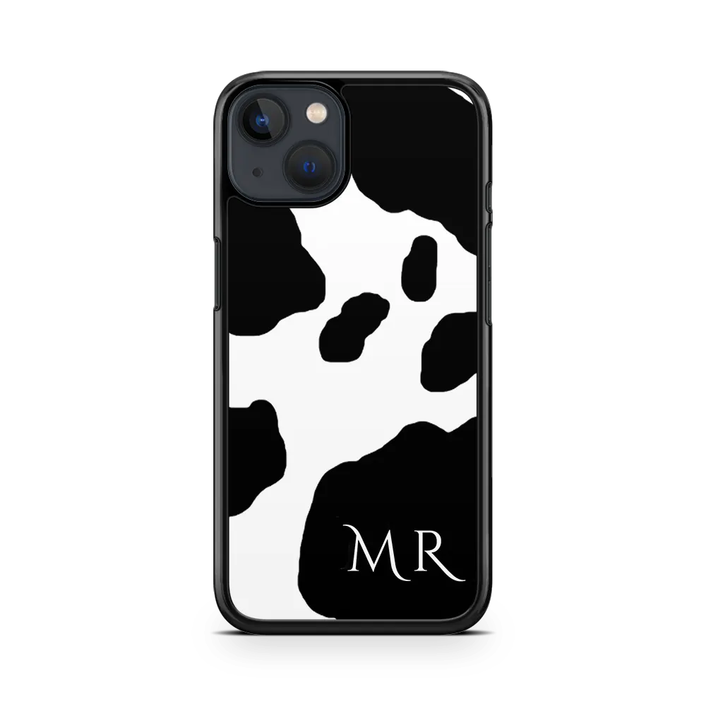 cow print custom iphone 13 case