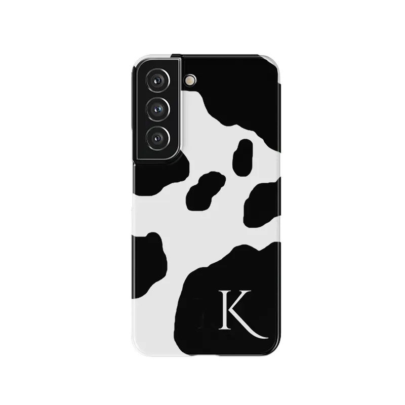 cow print custom samsung S21 FE snap case